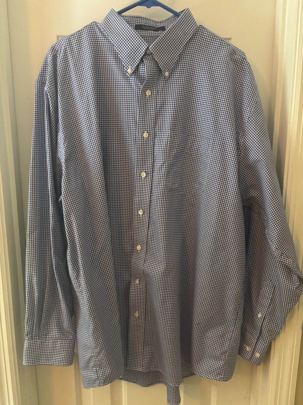 Onward Reserve gingham check button down long-sleeve shirt - size xl